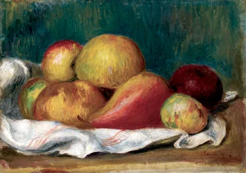Still Life with Apples and Pear