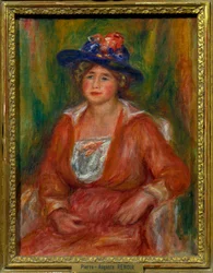 Portrait of Seated Woman. Painting by Pierre Auguste Renoir