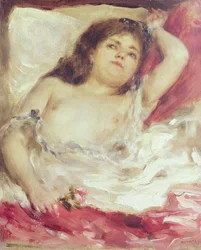 Semi-Nude Woman in Bed: The Rose, before 1872