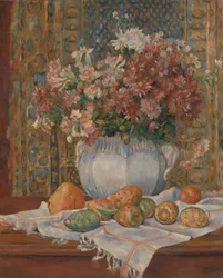 Still Life with Flowers and Prickly Pears