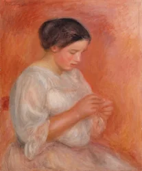 Woman Sewing