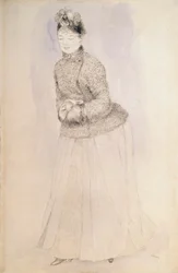 Woman with a Muff, c1883-c1884