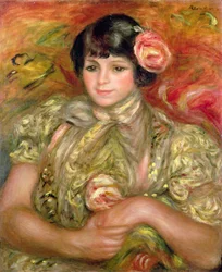 Woman with a Rose