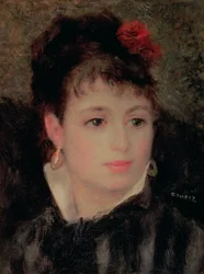 Woman with a Rose in Her Hair