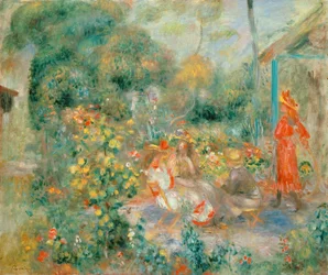 Young Girls in the Garden at Montmartre