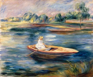 Young Woman Seated in a Rowboat