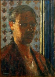 Self-portrait in Backlight, Flower Paper