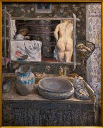 Mirror above a Washstand