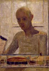 Self Portrait in a Shaving Mirror