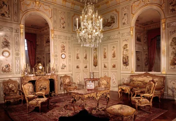 View of the Salon of the Chateau of Champs-sur-Marne Realized by Architects Pierre Bullet and His Son Jean Baptiste Bullet de Chamblain Between 1699 and 1706