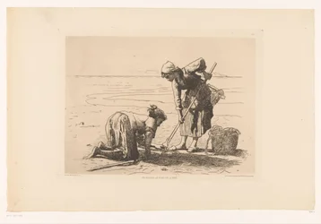 Fishermen on the Coastline, Fishers by the Sea (title on object)