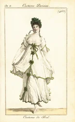 Woman dancing at a ball, Paris