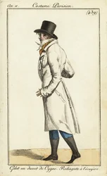 Young dandy in horse-rider
