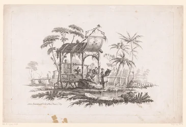 Figures with Baskets on Shore Chinese Genre Scenes in Landscapes (series title)