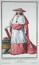 Cardinal Dominique de la Rochefoucauld (1712-1800) from 