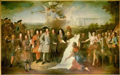 Presentation of the Plan of the Royal Hotel des Invalides to Louis XIV