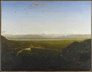 View of Mont Blanc, seen from La Faucille, c.1865