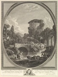 Landscape with a Bridge and a Dovecote