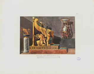 Armchair and vase in the house of C.D., from 