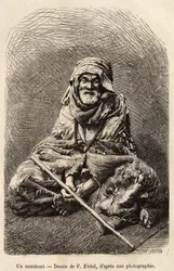 A Marabout (engraved after a drawing by Fritel, illustrating the journey to Tlemcen, Algeria, by E. de Lorral)