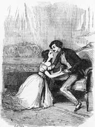 Illustration for Black Sheep, novel by Honore de Balzac from Human Comedy