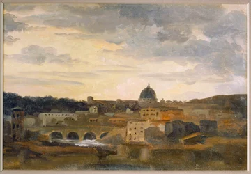 View of Rome in Stormy Weather