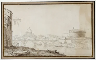View of the Chateau Saint Ange (Castel Sant