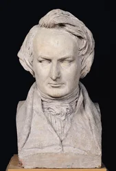 Bust of Victor Hugo aged 35