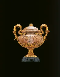 One of a pair of Louis XIV Egyptian vases