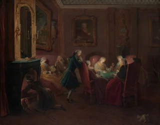 Card Players in a Drawing Room