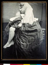 Countess Verasis de Castiglione Sitting on a Table