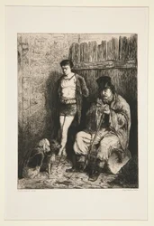 Two Men and Two Dogs