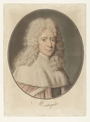 Portrait of Charles de Montesquieu (Collection des Grands Hommes)