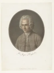 Portrait of Jean-Jacques Rousseau (series title: Collection of Great Men)