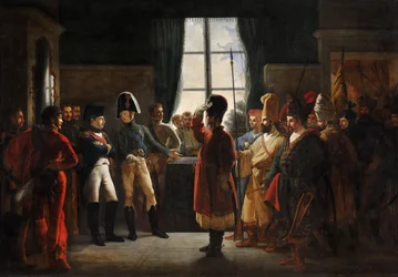 Tsar Alexander I Presenting the Kalmyks, Cossacks and Bashkirs of Russian Army to Napoleon I, Tilsit
