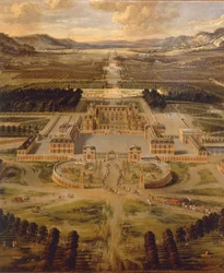 View of Versailles Palace and Its Gardens