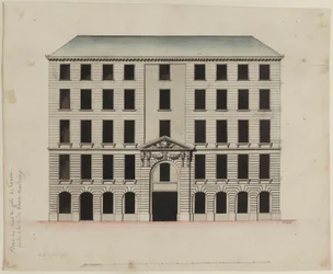 Façade of the Mont-de-Piété on the Rue des Blancs-Manteaux