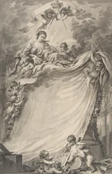 Diploma of the Freemasons of Bordeaux, after François Boucher