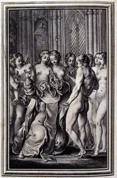 Le Glouches - in “Tales et nouvelles en vers” by Jean La Fontaine. 1776. Illustration by P.P. Choffard