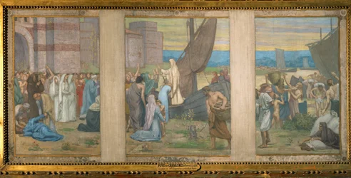 Saint Genevieve Brings Fresh Supplies to Paris, Sketch for the Pantheon in Paris