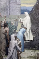 St. Genevieve Bringing Supplies to the City of Paris After the Siege
