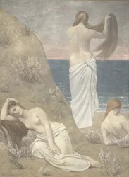 Young Girls by the Seaside