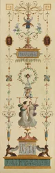 Decorative Panels, Double-leaf Doors, Overdoor Paintings
