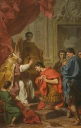 Emperor Theodosius before Saint Ambrose