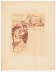 Menu for the annual dinner of the Librairie Ancienne et Moderne