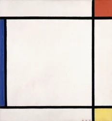 Composition III with Red, Yellow and Blue