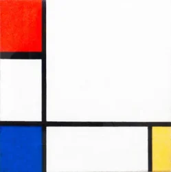 Composition No. IV with Red, Blue and Yellow