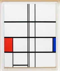 Composition in White, Red and Blue