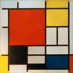 Composition with Large Red Area