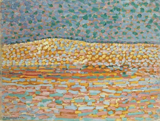 Pointillist Dune Study, Crest at Left